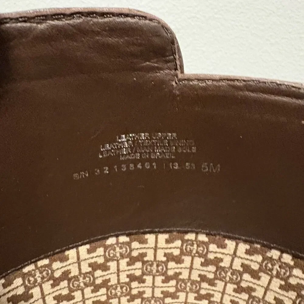 Tory Burch Jess Riding Boots Size 5 Brown Leather Equestrian